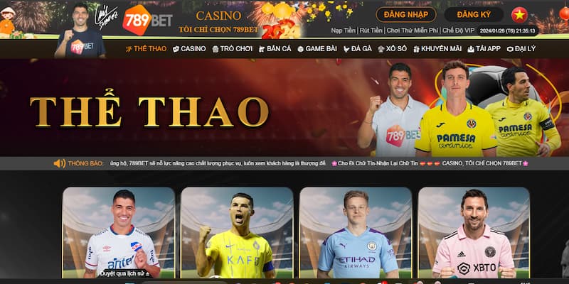 Giao diện thể thao 789Bet